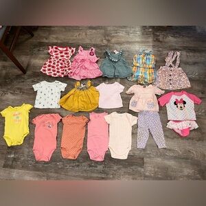 12 month girl summer clothes bundle